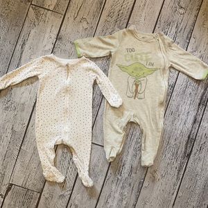 Zipper pajama play suit numbers 3 mo today 3-6 mo